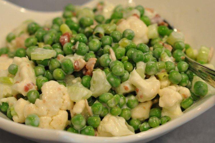 Salade de viande aux petits pois