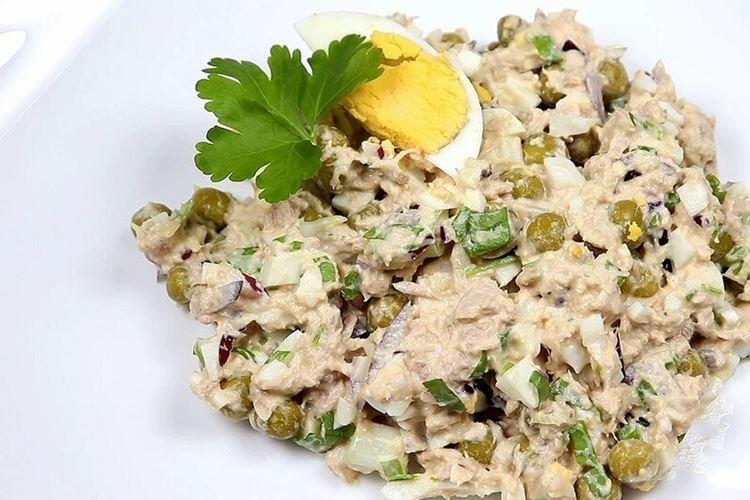 Salade de thon et petits pois
