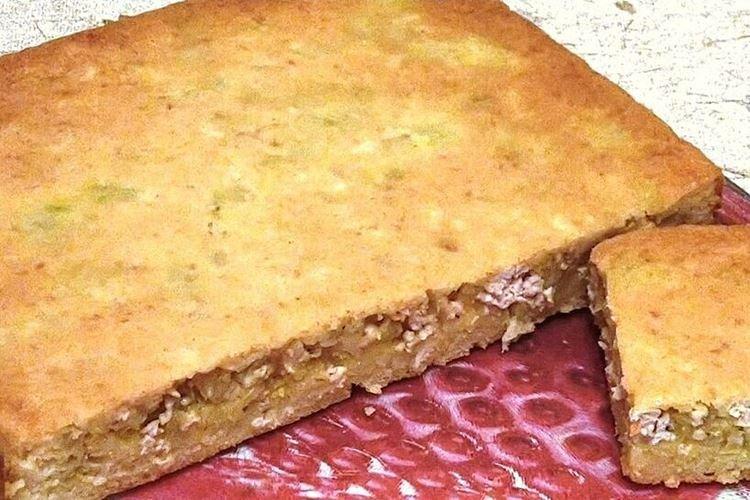 Tarte à la viande hachée et aux courgettes