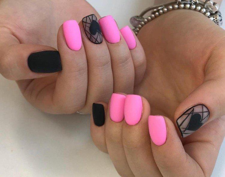 Manucure rose - photos et idées