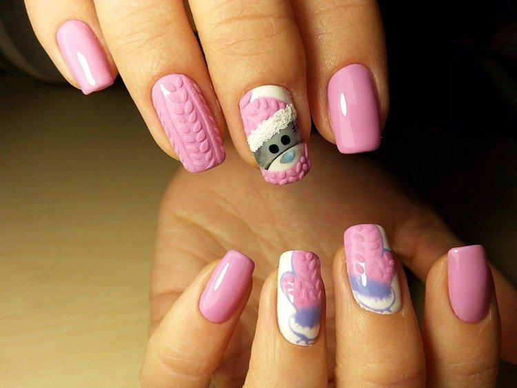 Manucure rose - photos et idées