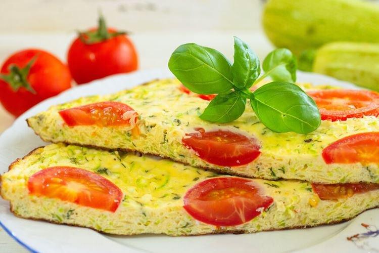 Omelette aux courgettes