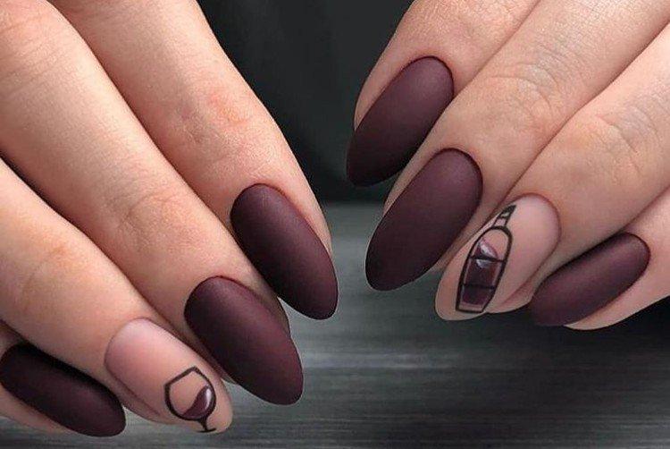 Manucure bourguignonne - photos et idées