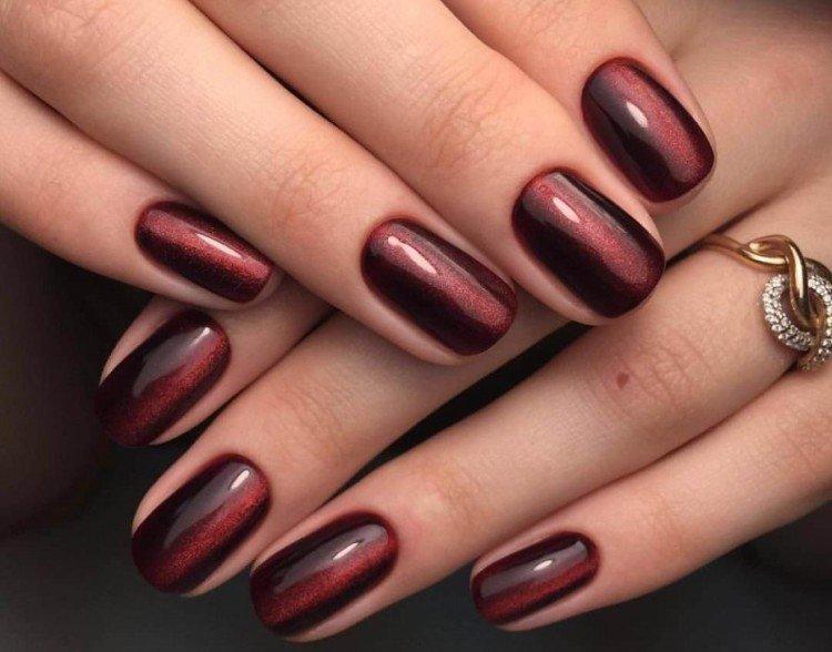 Manucure bourguignonne - photos et idées