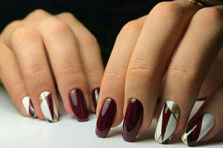 Manucure bourguignonne - photos et idées