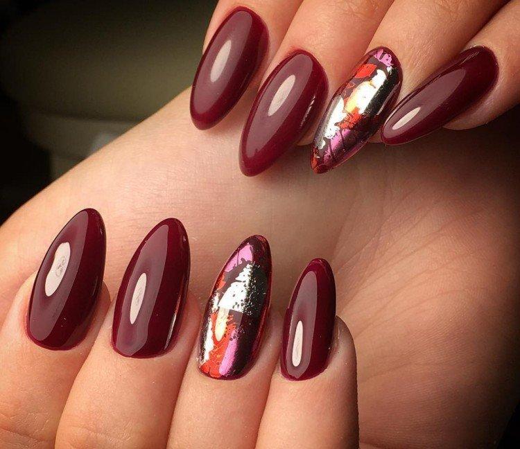 Manucure bourguignonne - photos et idées