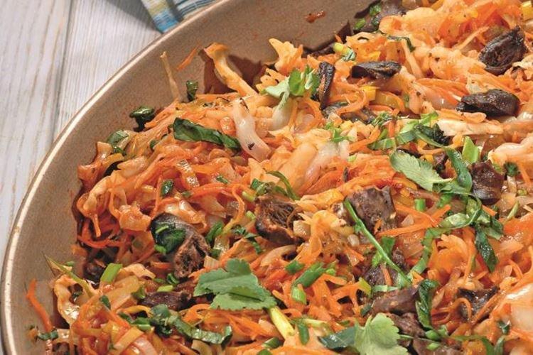 Solyanka avec coeurs de poulet et bière