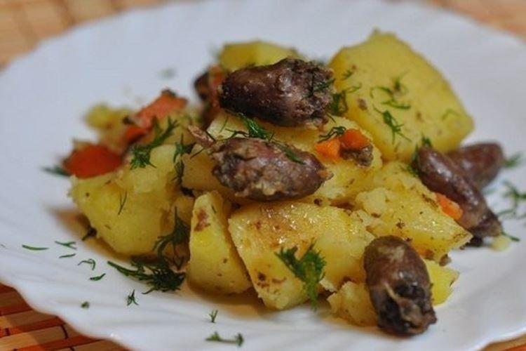 Coeurs de poulet aux pommes de terre