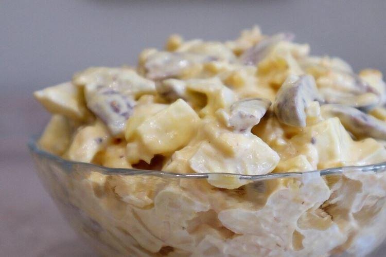 Salade de coeurs de poulet et fromage