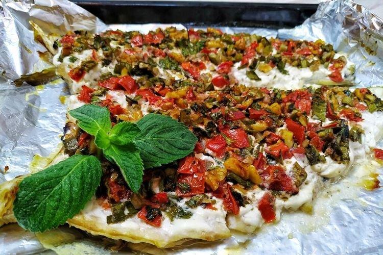 Filet de cabillaud sous manteau végétal