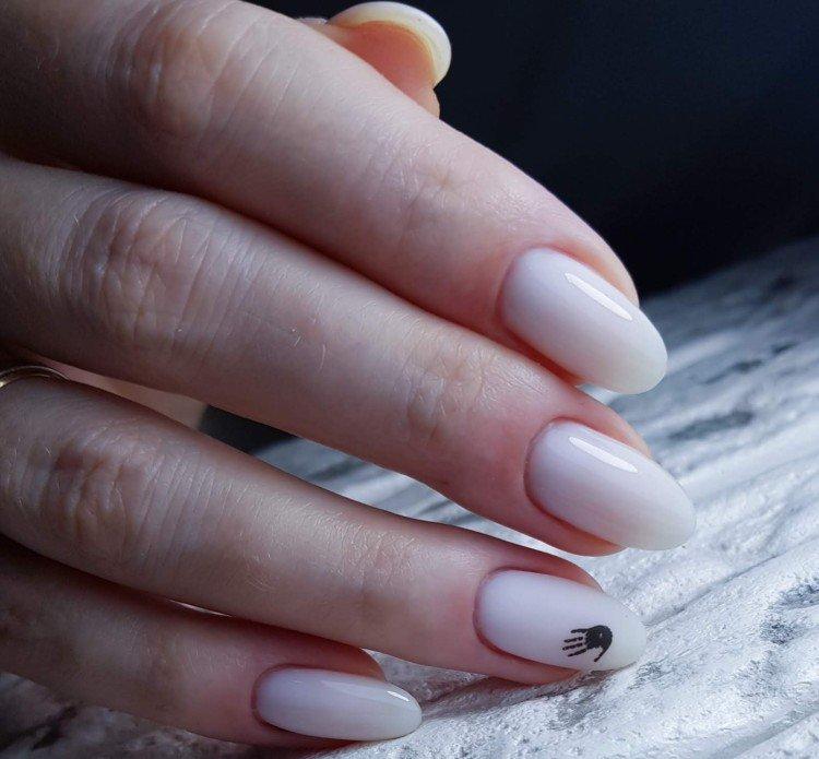 Manucure au lait - photos et idées