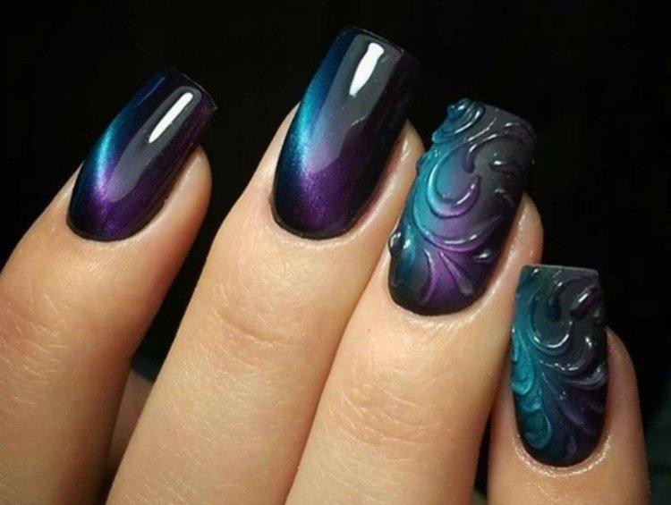 Manucure oeil de chat - photos et idées