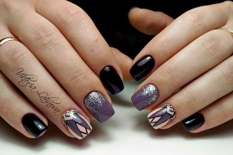 Manucure pailletée - photos et idées