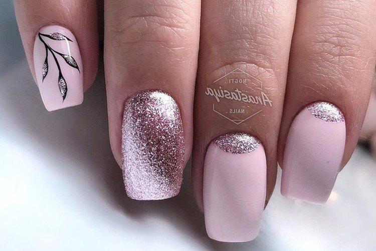 Manucure pailletée - photos et idées