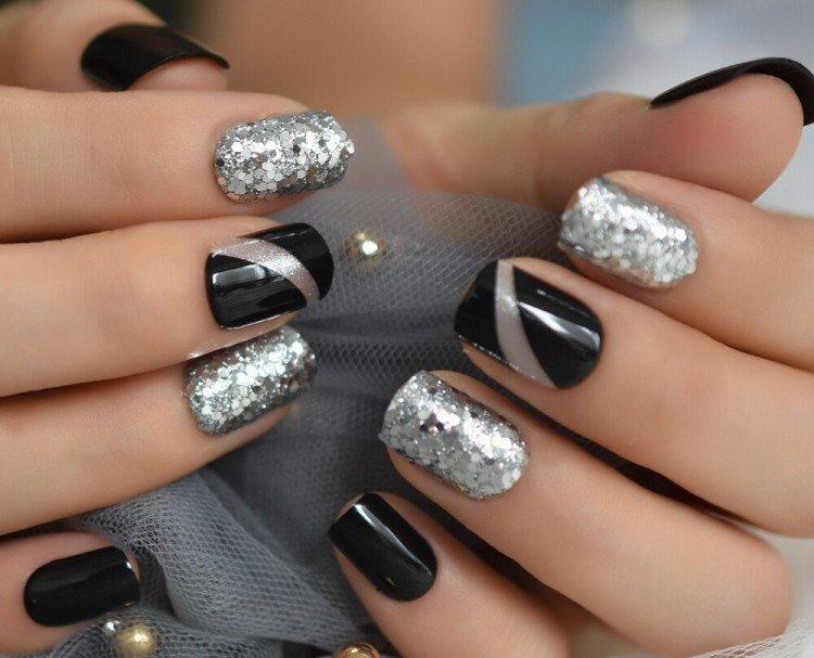 Manucure pailletée - photos et idées