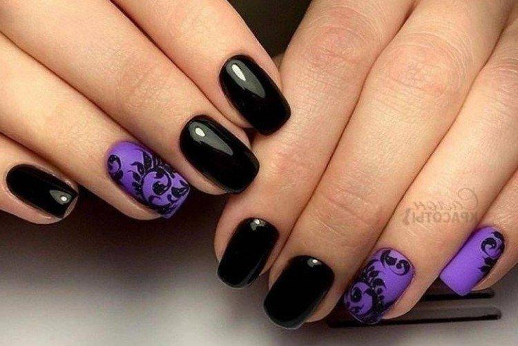Manucure sombre - photos et idées