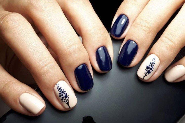 Manucure sombre - photos et idées