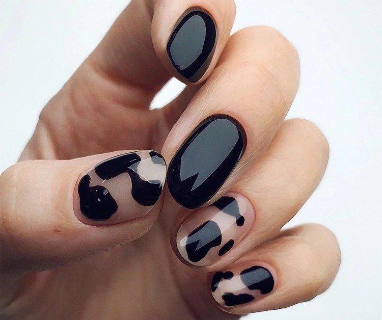 Manucure sombre - photos et idées