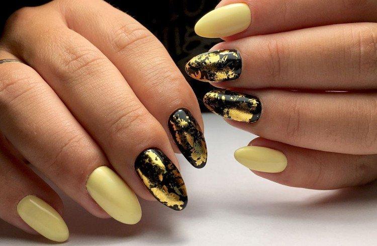 Manucure en feuille - photos et idées