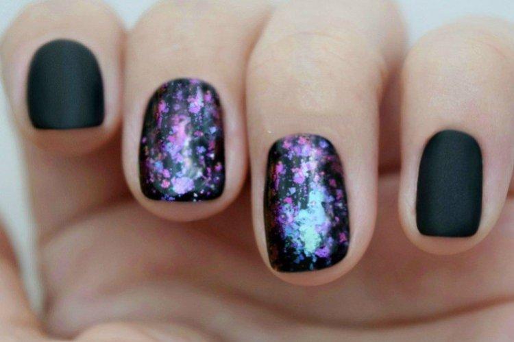 Conception d'ongles en flocons