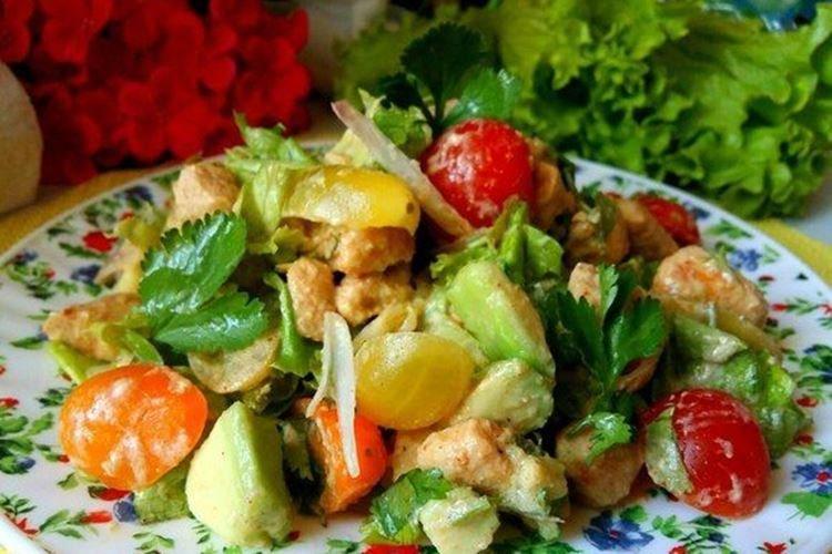 Salade de poulet et avocat