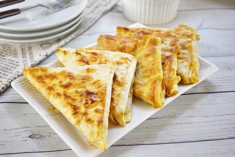 Enveloppes de lavash au jambon