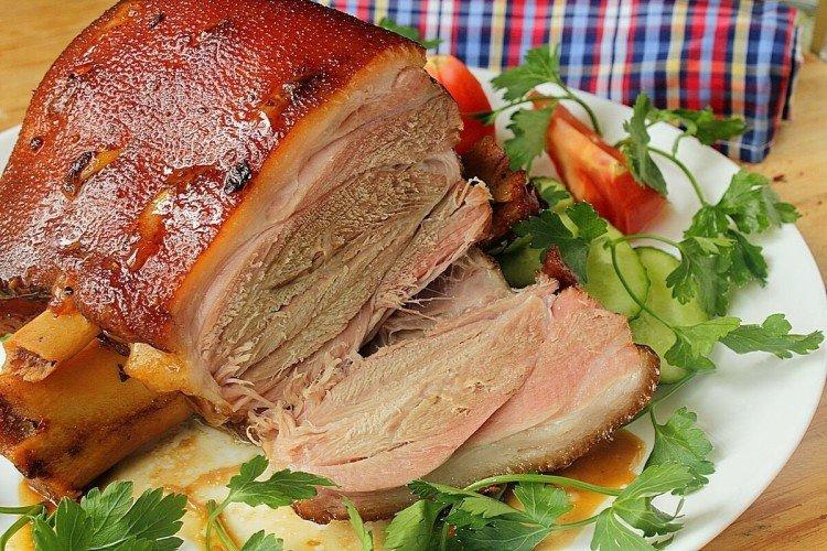 Jarret de porc mijoté longuement