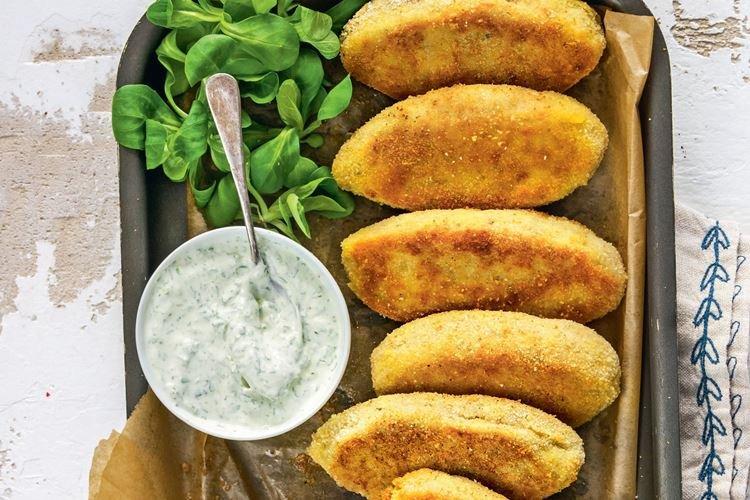 Escalopes de poisson hachées à la semoule