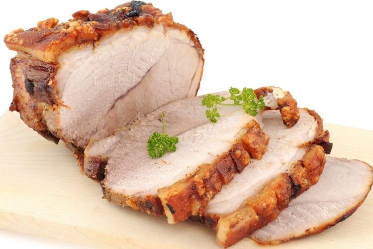 Porc de porc sur le poêle