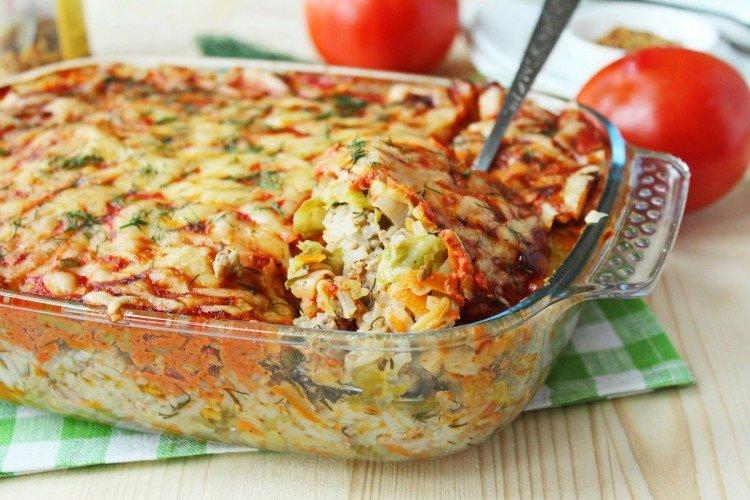 Casserole au chou et à la viande hachée