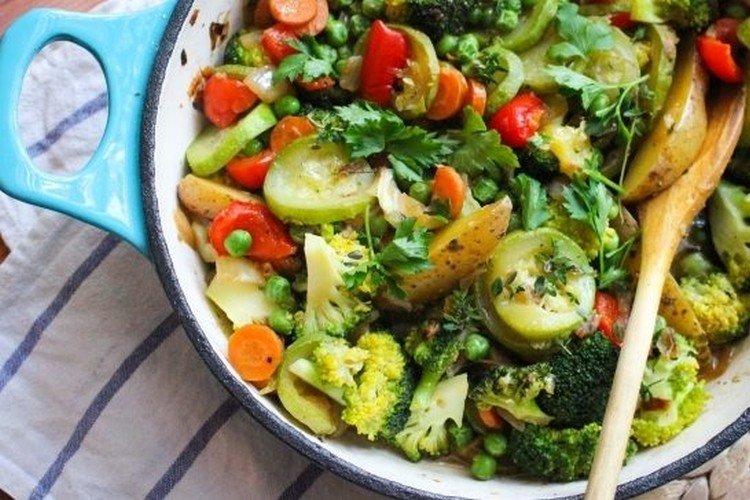 Légumes mijotés au brocoli