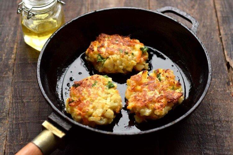 Escalopes de chou-fleur à la semoule