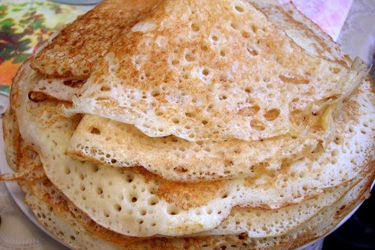 Crêpes trouées au lait sans beurre