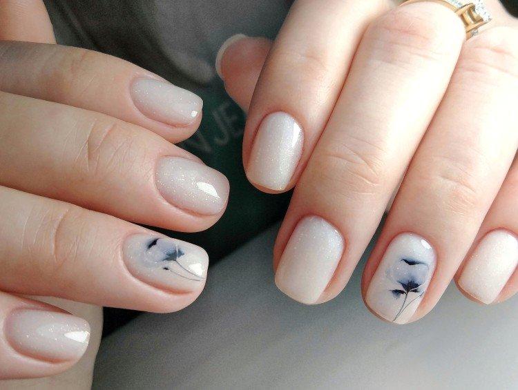 Manucure de printemps nue