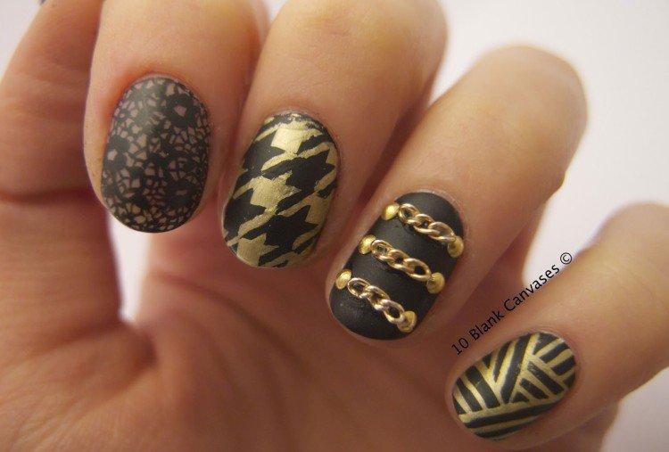 Manucure avec chaînes