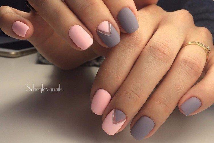 Manucure mate délicate