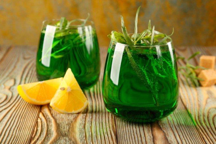 Limonade maison à l'estragon