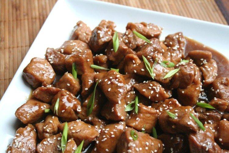 Boeuf au four à la sauce soja