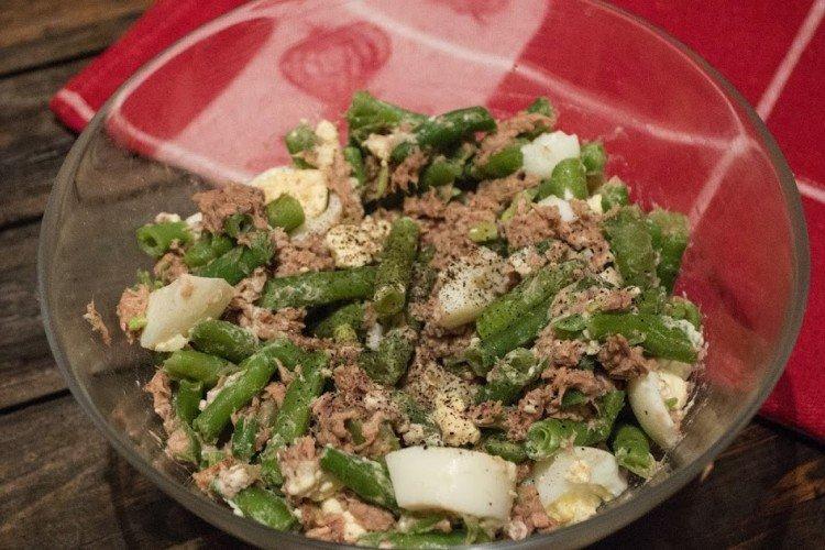 Salade de haricots verts et thon