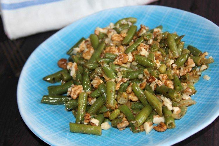 Salade de haricots verts et lentilles