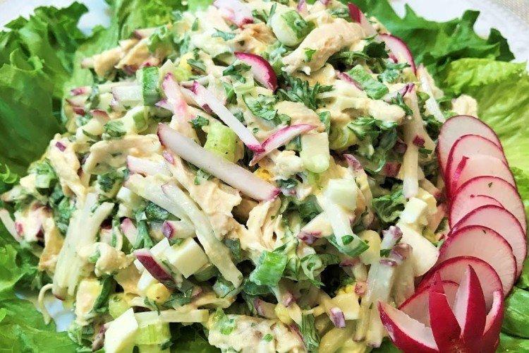 Salade de radis et poulet