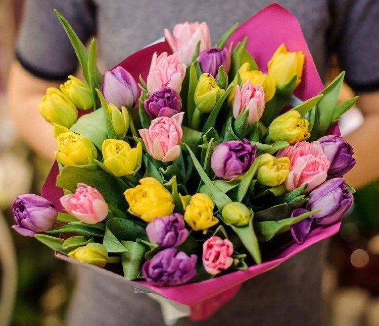 Bouquets de tulipes