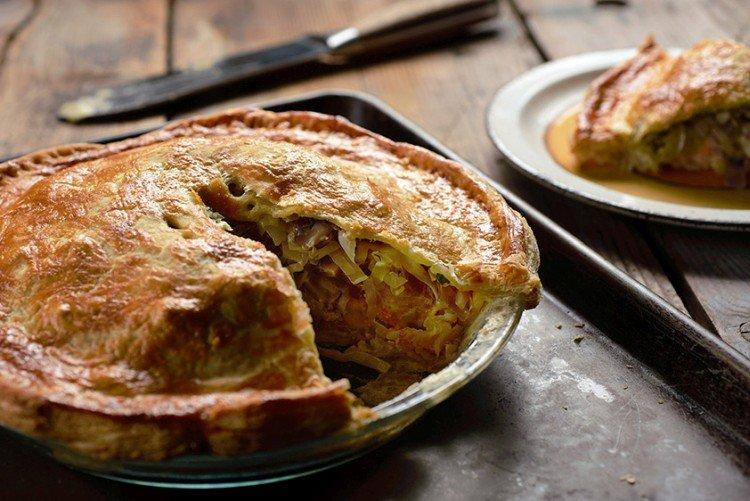 Tourte de poisson au chou