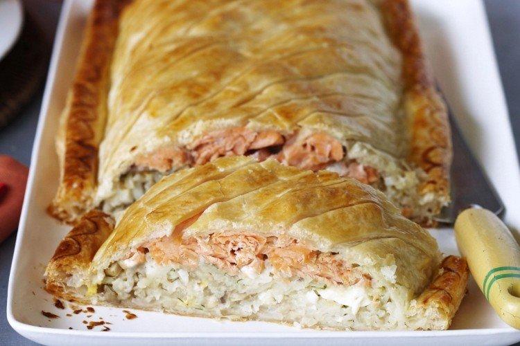 Pâte feuilletée au poisson