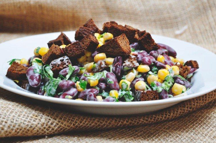 Salade de haricots copieux