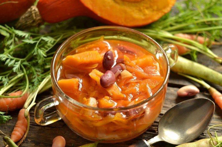 Soupe de haricots à la citrouille