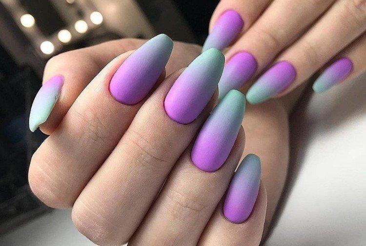 Manucure brillante mate