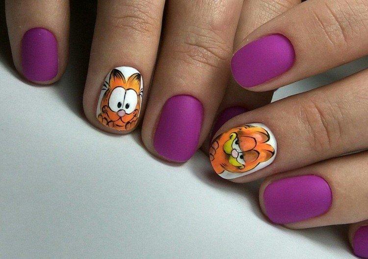 Manucure lumineuse pour ongles courts