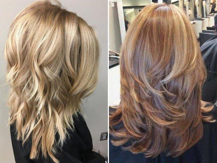 Coupe de cheveux en cascade - photos et idées