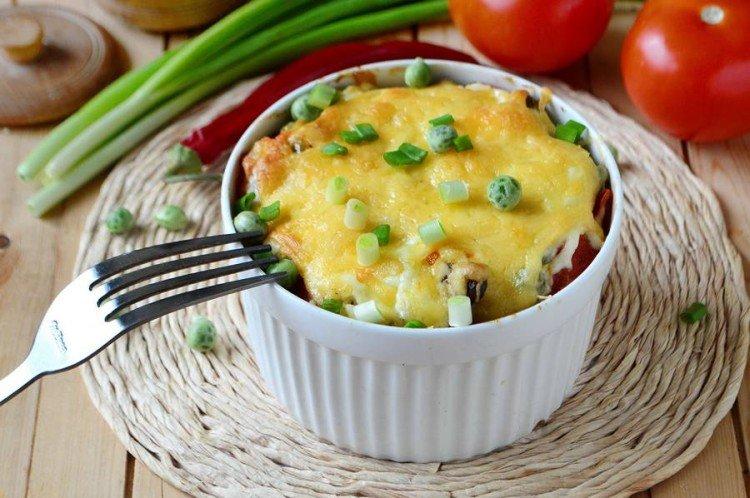 Légumes au fromage au four